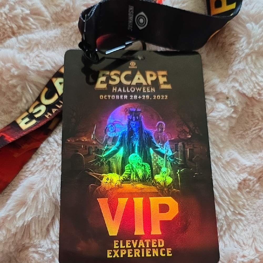 Black VIP Event Badge with Glossy Finish